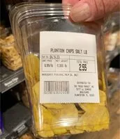 Mängden socker i Plantain chips salt Lb