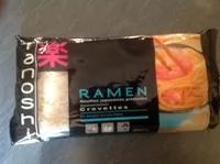 Mängden socker i Ramen, Nouiles japonaises précuites, assaisonnement crevettes