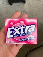 Mängden socker i Wrigley's Extra Classic Bubble slim pack