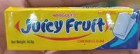 Mängden socker i wrigleys juicy fruit