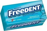 Mängden socker i Wrigley's Freedent Gum Spearmint - 15 CT