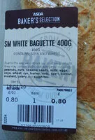 Mängden socker i SM white baguette