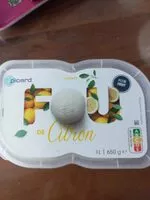 Mängden socker i sorbet Fou de citron