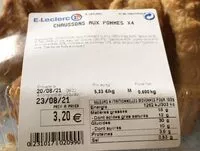 Mängden socker i Chaussons aux pommes