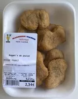 Mängden socker i Nugget's de poulet