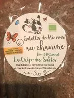Mängden socker i Galettes de ble noir au chanvre