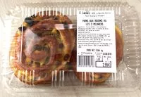 Mängden socker i Pains aux raisins X4 - Les 3 Meuniers