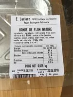 Mängden socker i Bande flan Nature