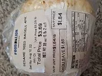 Mängden socker i Sesame Seed Bagels