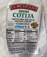 Mängden socker i Cotija Cheese