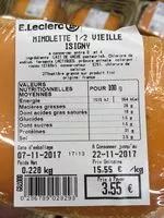 Mängden socker i Mimolette 1/2 Vieille Isigny