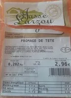Mängden socker i Fromage de tête