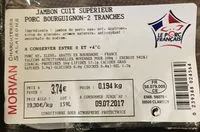 Mängden socker i Jambon cuit superieur