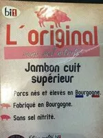 Mängden socker i Jambon cuit