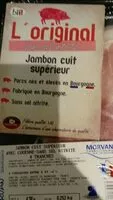 Mängden socker i Jambon cuit supérieur avec couenne sans sel nitrité
