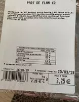 Mängden socker i Flan