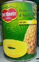 Mängden socker i Tranches d'ananas au jus 0240000011859