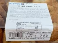 Mängden socker i 15 mini viennoiseries