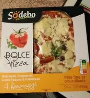 Mängden socker i Dolce pizza 4 formaggi