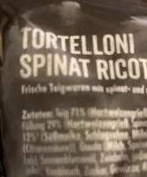 Mängden socker i Tortelloni Spinat Ricotta