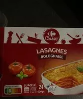 Mängden socker i Lasagnes bolognaise