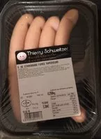 Mängden socker i Saucisse de Strasbourg fumée