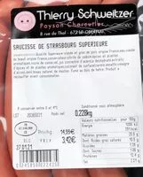 Mängden socker i Saucisse de Strasbourg Supérieur