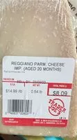 Mängden socker i Trader joes parmesan reggiano