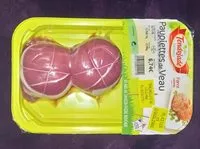 Mängden socker i Paupiettes de veau