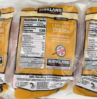 Mängden socker i Fresh boneless and skinless chicken thighs