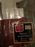 Mängden socker i Viande des grisons