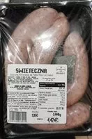 Mängden socker i Swieteczna - Saucisse Polonaise de fête
