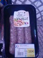 Mängden socker i Saucisse de volaille