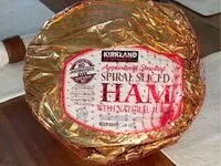 Mängden socker i Applewood smoked spiral, sliced ham