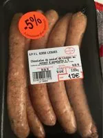 Mängden socker i Chipolatas de poulet de Licques au piment d'espelette