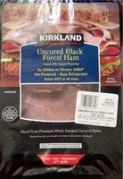 Mängden socker i Uncured black forest ham