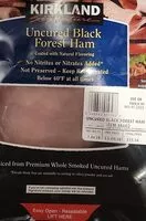 Mängden socker i Uncured Black Forest ham