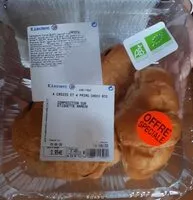 Mängden socker i 4 croissants et 4 pains choco Bio