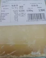 Mängden socker i Cantal entre-deux lait cru