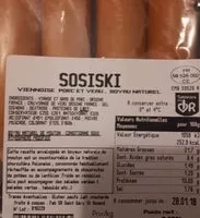Mängden socker i Sosiski
