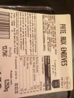 Mängden socker i Pâté aux endives