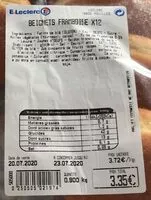 Mängden socker i Beignets framboise