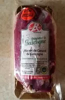 Mängden socker i Magret de canard de Gascogne