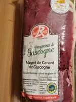 Mängden socker i Magret de canard fermier de gascogne