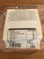 Mängden socker i Eclair au chocolat