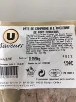 Mängden socker i Paté de campagne à l'ancienne