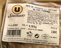 Mängden socker i Pâté de campagne de porc français à l'ancienne