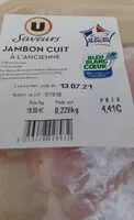 Mängden socker i Jambon cuit à l'ancienne