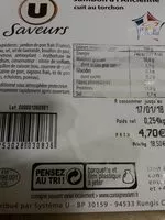 Mängden socker i Jambon à  l'ancienne