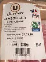 Mängden socker i Jambon cuit a l ancienne
